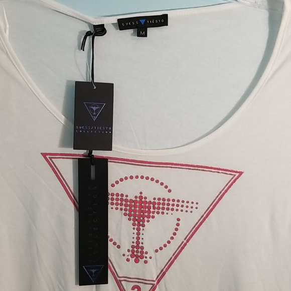 Guess Tiesto Collection night flight tee white M - Picture 3 of 10